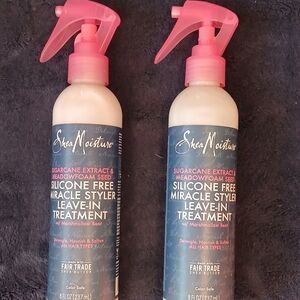 X2 Shea Moisture Silicone Free Miracle Styler Leave In Treatment NWT